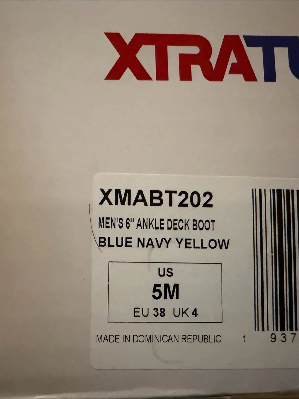 XTRATUF Men’s Maize and Blue Ankle Deck Boot-Collegiate Series